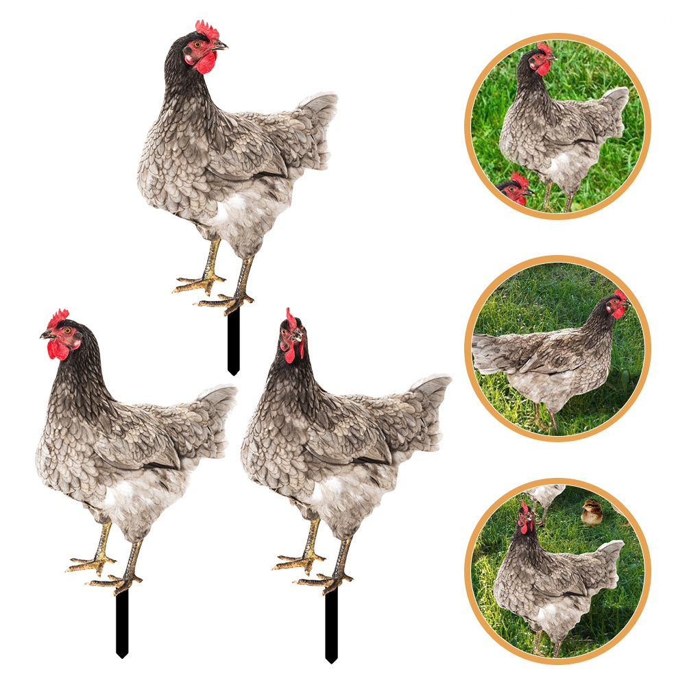 Set 3 Thẻ Điêu Khắc Hình Động Vật Trang Trí Lễ Phục Sinh