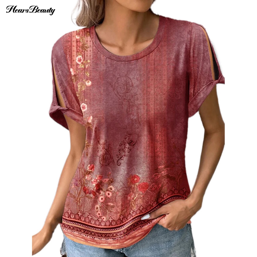 Áo Thun Cổ Tròn Thời Trang Mùa Hè Cho Nữ