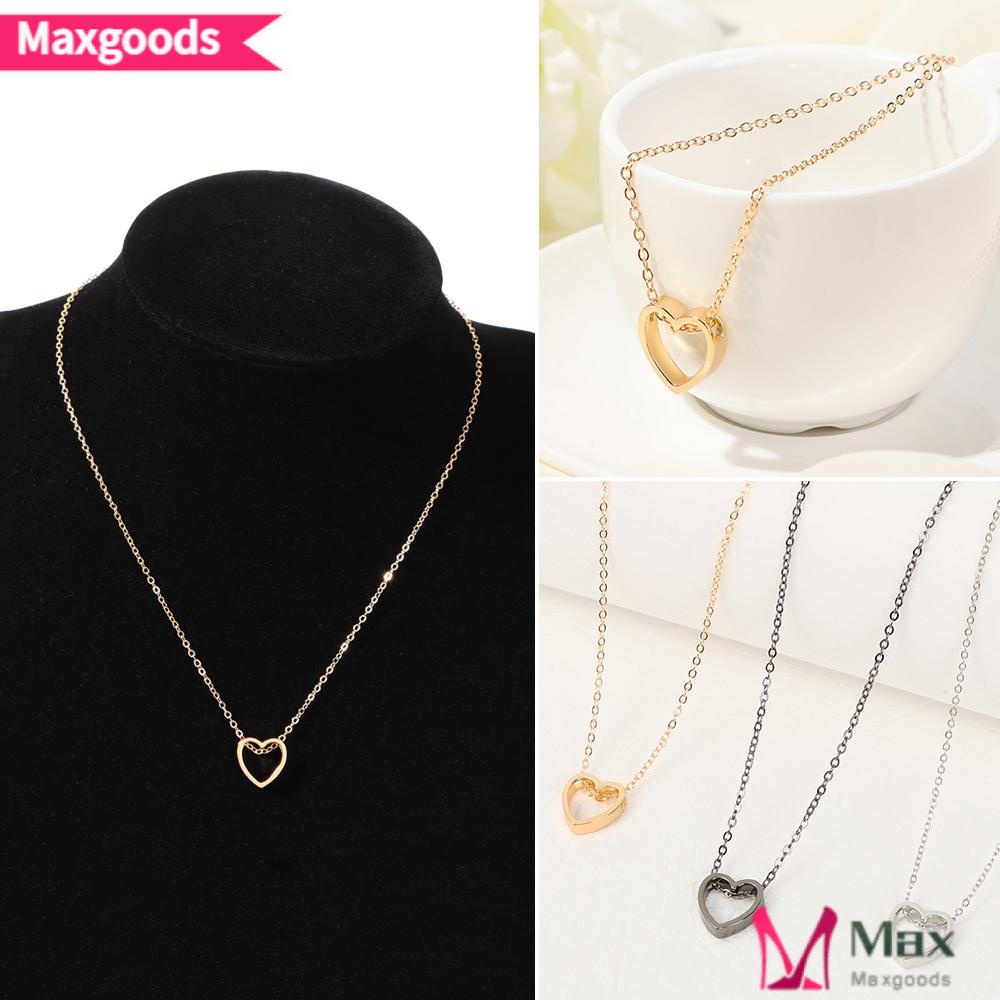 Dây Chuyền Bằng Thép Không Gỉ Mặt Hình Trái Tim Thời Trang