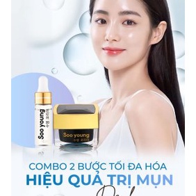 Kem face mụn Soo Young tặng kèm serum mụn Lục Tảo Soo young