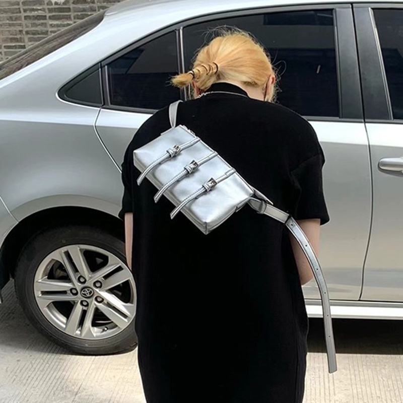 Ielgy Túi Đeo Chéo Vai Thời Trang Hàn Quốc niche Cá Tính Cho Nữ