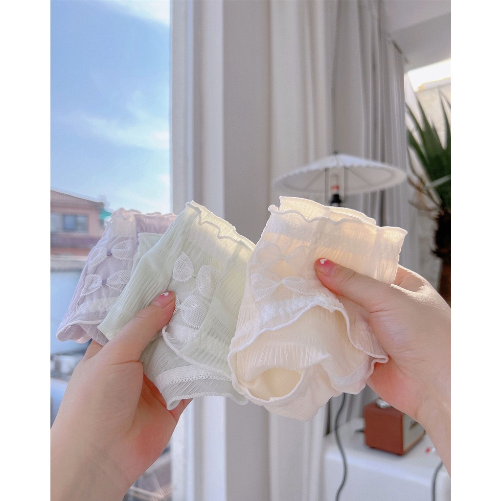 Quần Lót Tam Giác Lưng Thấp Thoáng Khí Màu Sắc Ngọt Ngào Và Cá Tính Cho Nữ