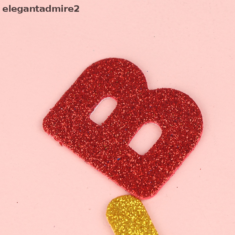 Túi 28 Miếng Dán Chữ Bằng Xốp Lấp Lánh Trang Trí Sổ Tay Thủ Công Cho Bé