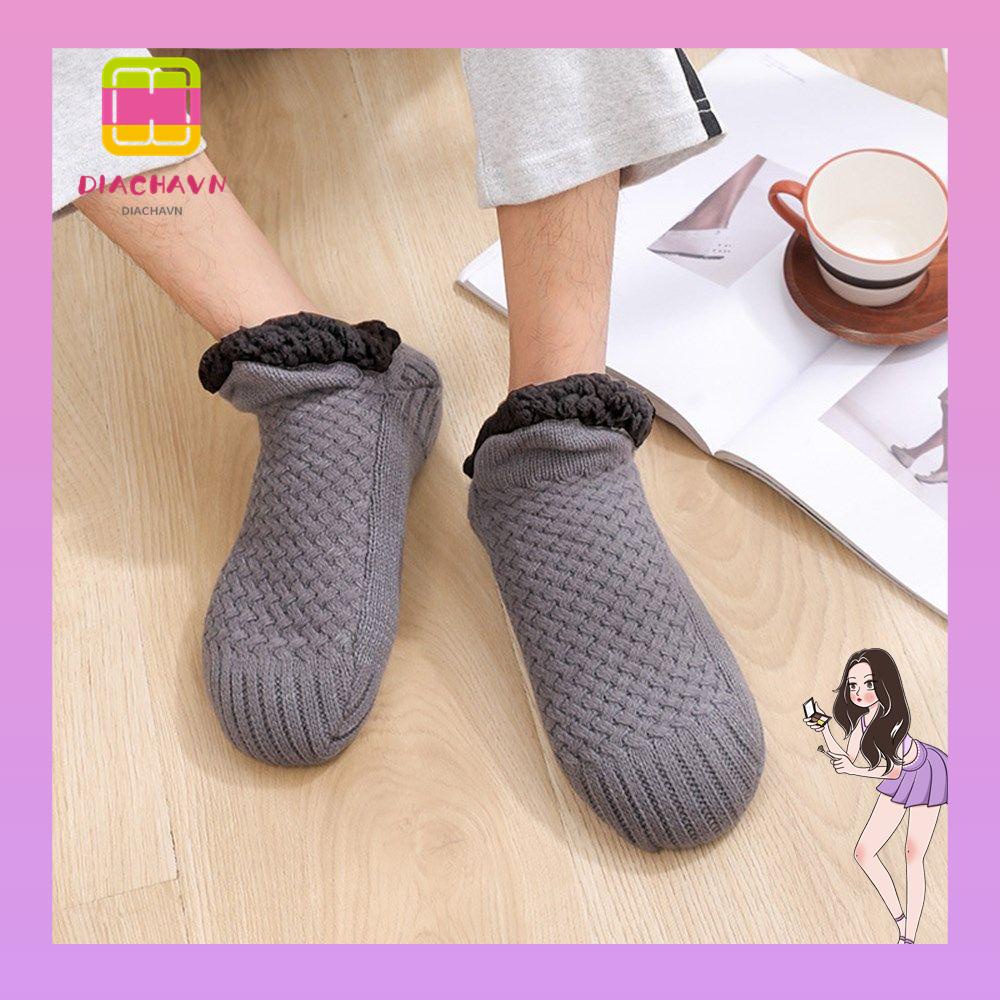 Giày Mềm Mại Lót Lông Cừu Dày Dặn Thời Trang Mùa Đông