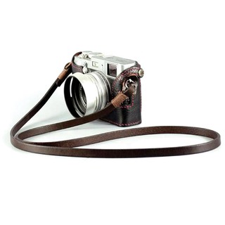 Dây đeo vai da bò 8mm cho máy ảnh slr