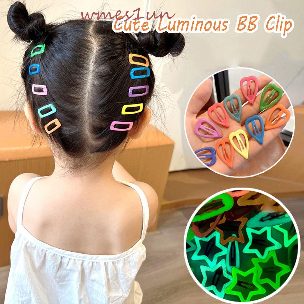 Bộ Kẹp Tóc BB y2k Hình Ngôi Sao Năm Cánh Trái Tim Bằng Kim Loại Dễ Thương 15H Dành Cho Bé Gái