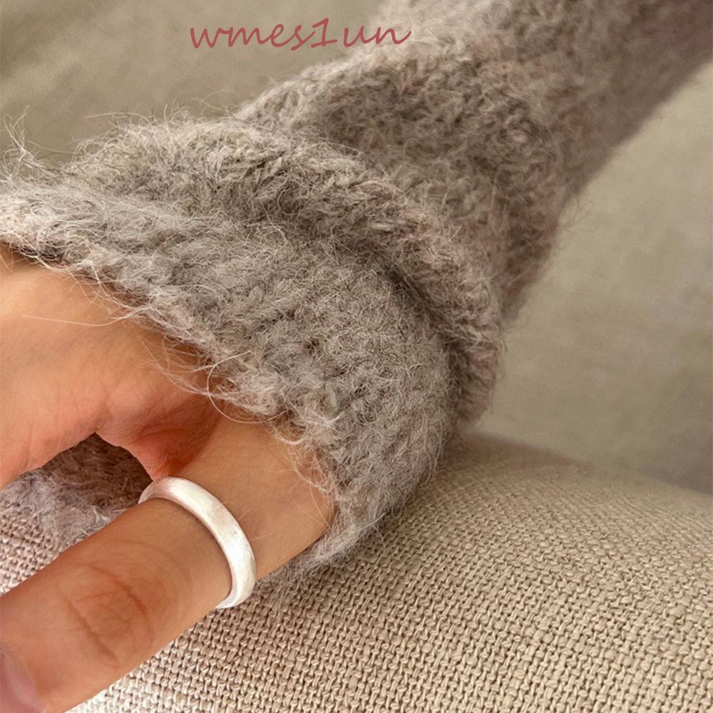 Nhẫn Hở WMES15H Thiết Kế Đơn Giản Tinh Tế Phong Cách Hàn Quốc Cho Nữ