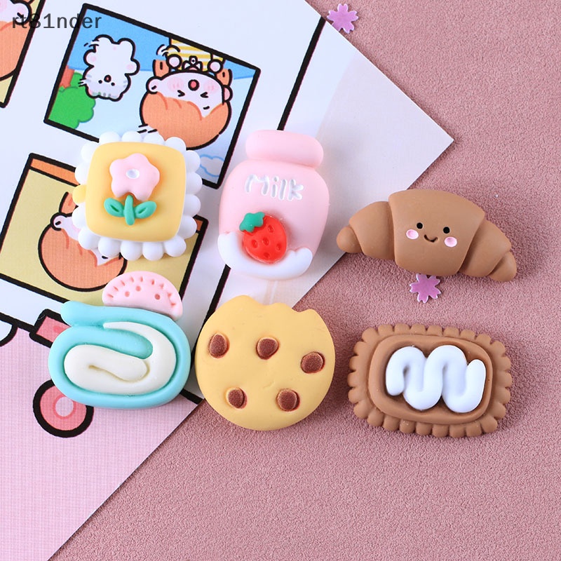 Rt Set 5 Kẹp Nhựa Hình Trái Cây Dễ Thương Trang Trí Ốp Điện Thoại / Tủ Lạnh DIY