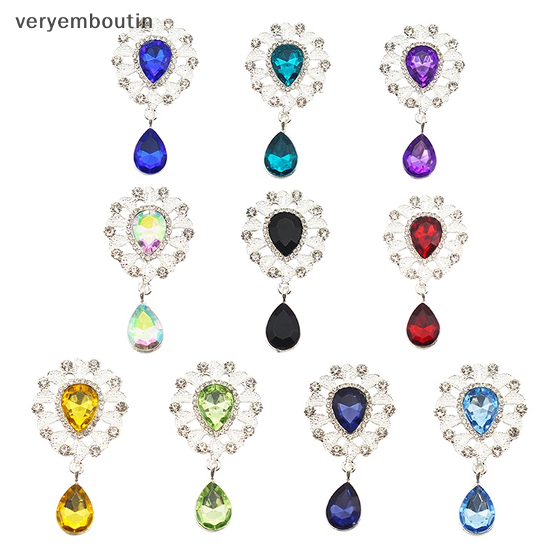 Trâm Cài Áo Hình Giọt Nước Đính Đá Hình Giọt Nước Sáng Tạo DIY