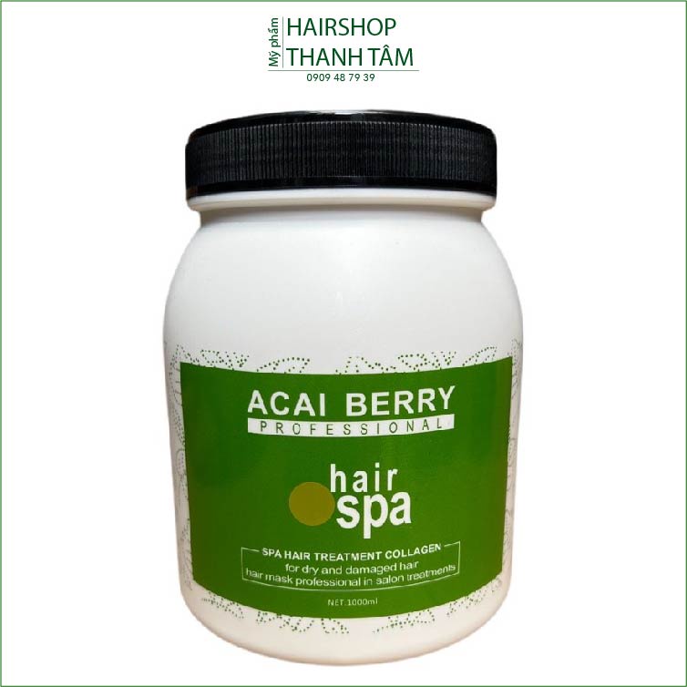 Hấp dầu ủ tóc phục hồi Acai Berry Spa Hair Treatment Collagen 1000ml - chính hãng