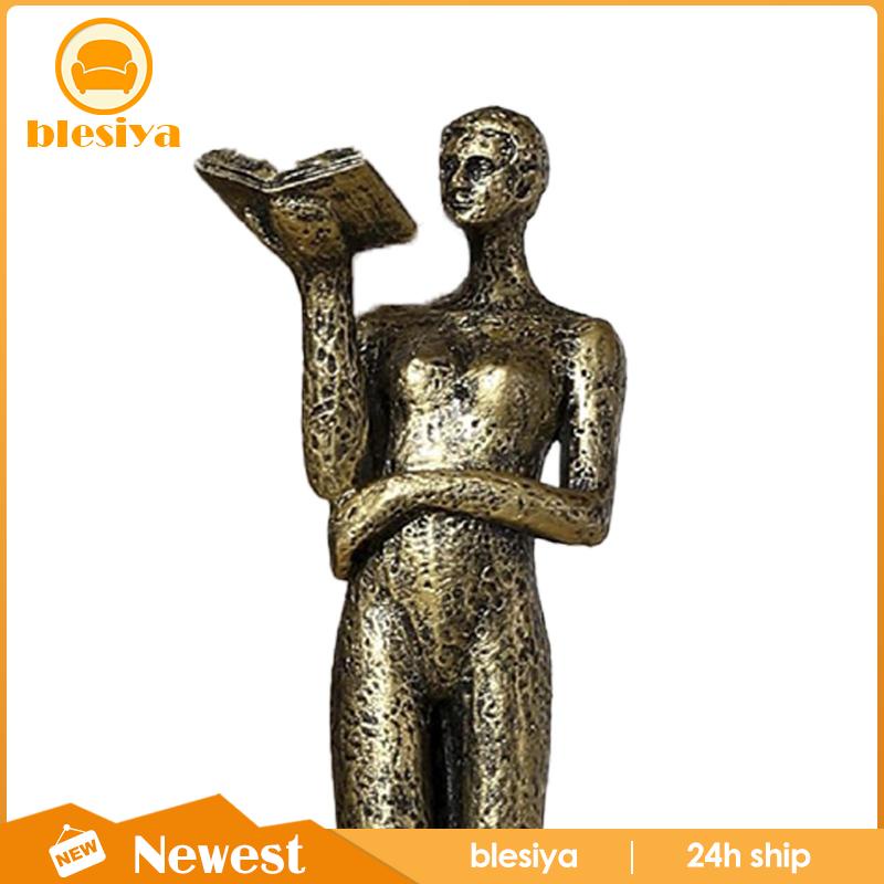 Mô Hình Tượng Đầu Đọc Sách / Tượng Người Trang Trí Phòng Khách