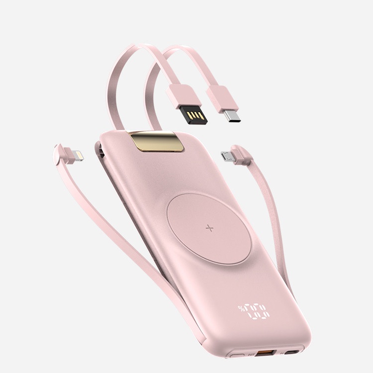 Sạc Dự Phòng 20000mAh PD 20W Sạc Nhanh Không Dây Cho iPhone 14 13 12 Pro Max