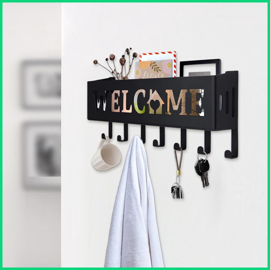 Giá Đỡ Chìa Khóa 7 Móc Treo Tường Bằng Sắt Tiện Dụng