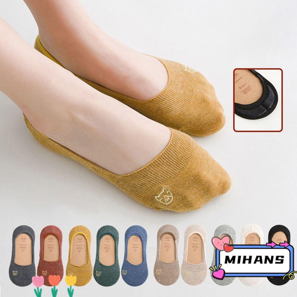 Đôi Vớ Chống Trượt Thêu Họa Tiết Màu Sắc Ngẫu Nhiên Dành Cho Nữ