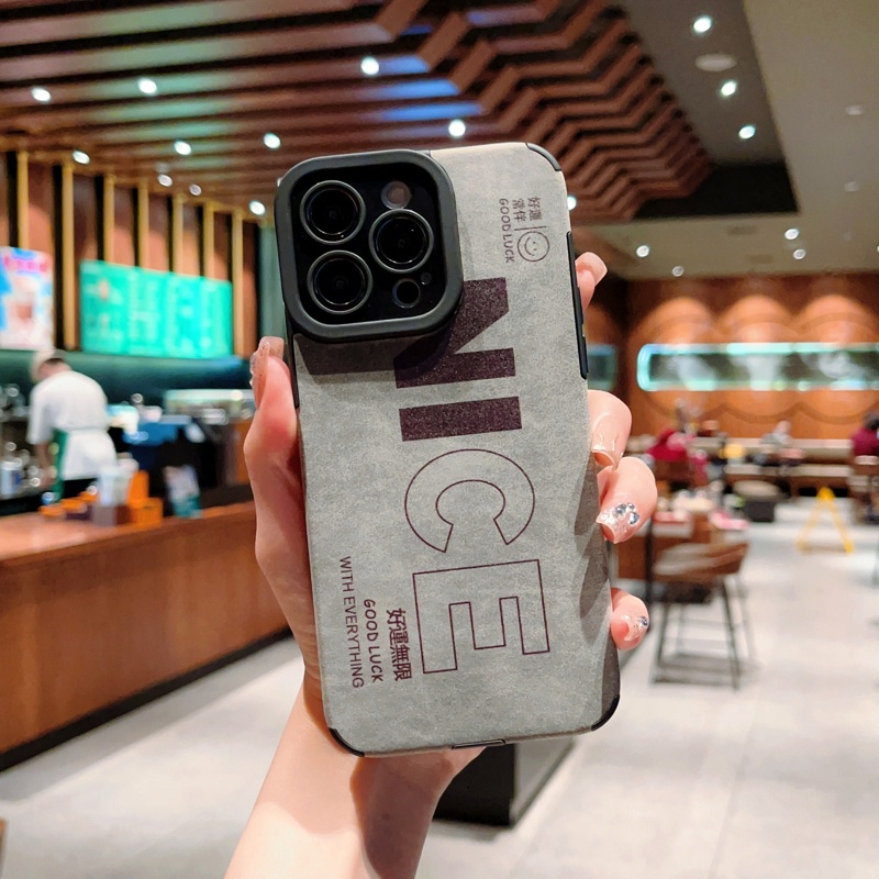 Ốp Điện Thoại Da Lộn Mềm Chống Trượt Cho iPhone 14 13 12 11 Pro MAX XS MAX XR XS X 7 8 Plus SE