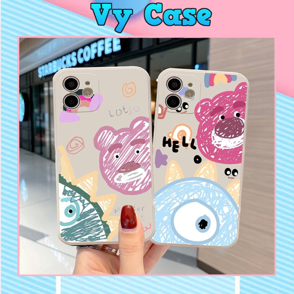 Ốp lưng iphone cạnh vuông giả 14 ngộ nghĩnh 6 5s/6/6plus/6s/6splus/7/7plus/8/8plus/x/xr/xs/11/12/pro/promax/13/14Promax