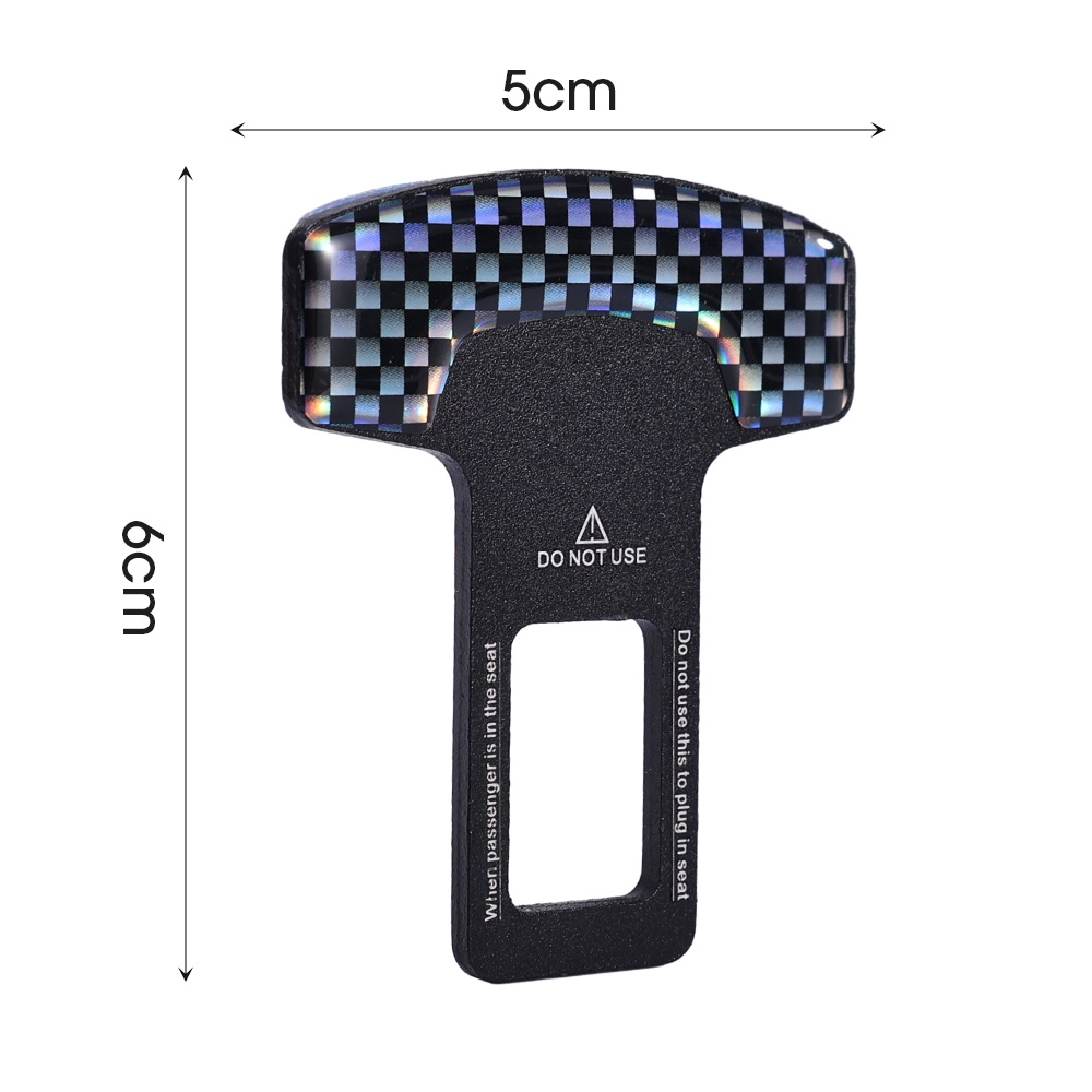 Chốt Khóa Dây Đai An Toàn Bằng Sợi Carbon Màu Laser Cảnh Báo Tiện Dụng Cho Xe Hơi