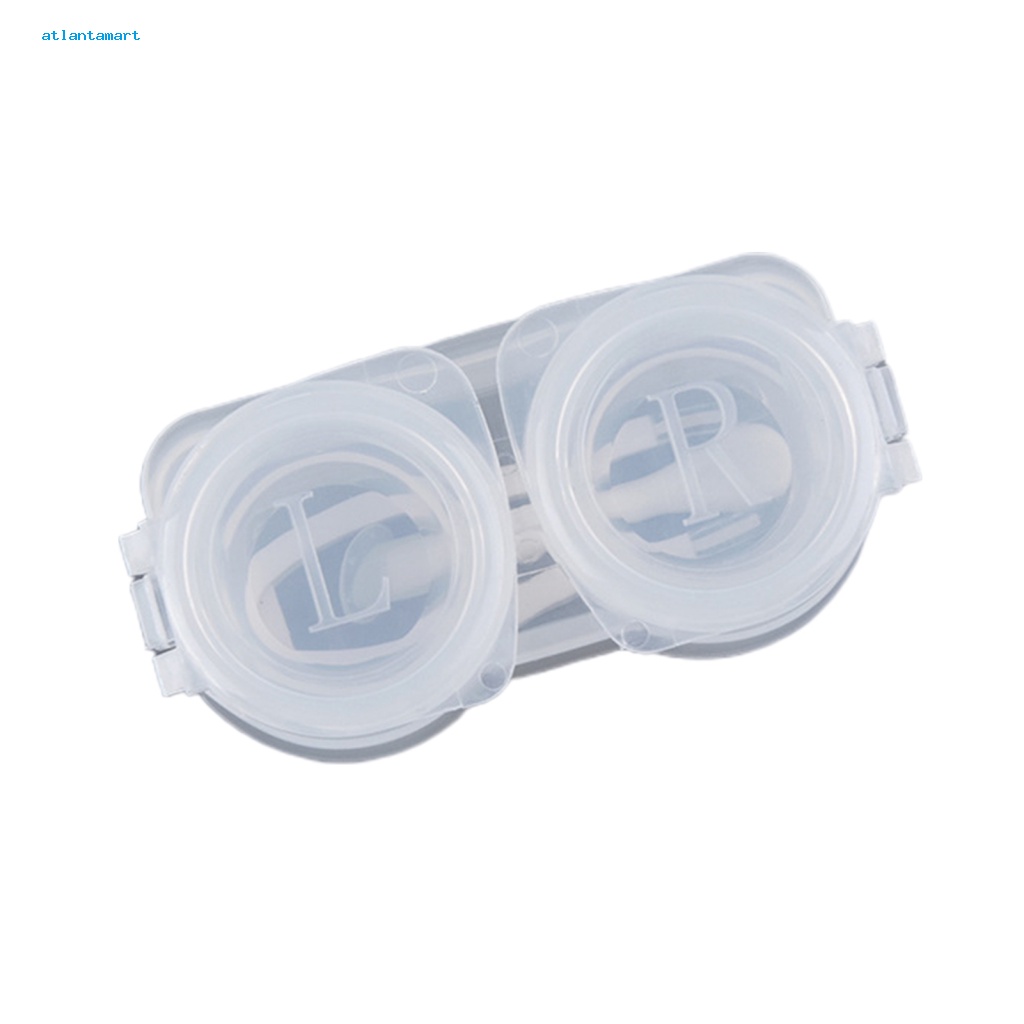 Túi Đựng Đồ Dùng Cao Cấp Tiện Dụng| 1 Bộ Hộp Đựng Kính Áp Tròng Có Nắp Trượt Chống Ẩm Kèm Nhíp Gắp Thiết Kế Tối Giản Dành Cho Trang Điểm