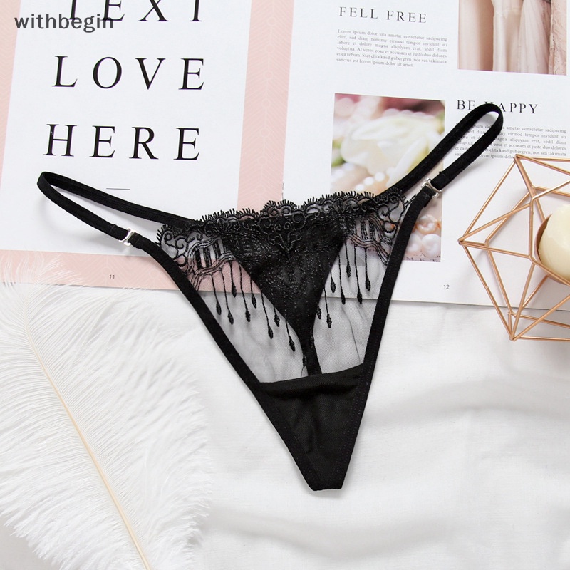 Quần Lót Lọt Khe Phối Tua Rua Gợi Cảm Cho Nữ