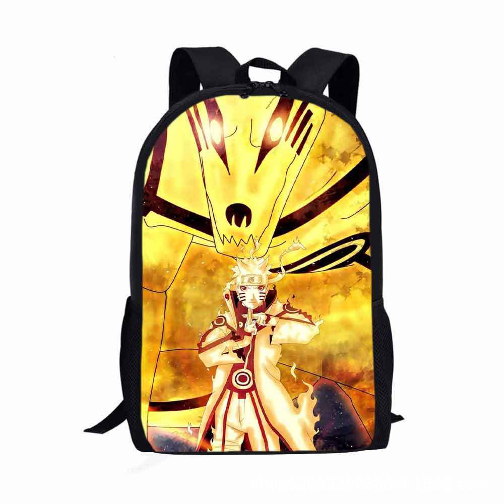 Ba Lô Đi Học Có Khóa Kéo In Hoạt Hình Naruto Uzumaki Naruto 3D Kiểu Nhật Bản Dễ Thương Cho Bé