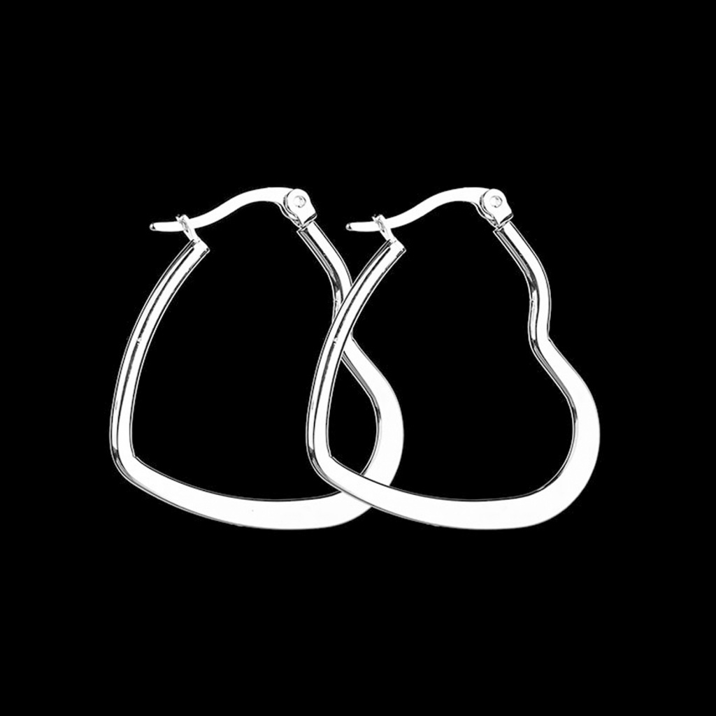 1 Đôi Bông Tai Tròn Màu Trơn Không Dễ Phai Thời Trang Dành Cho Nữ