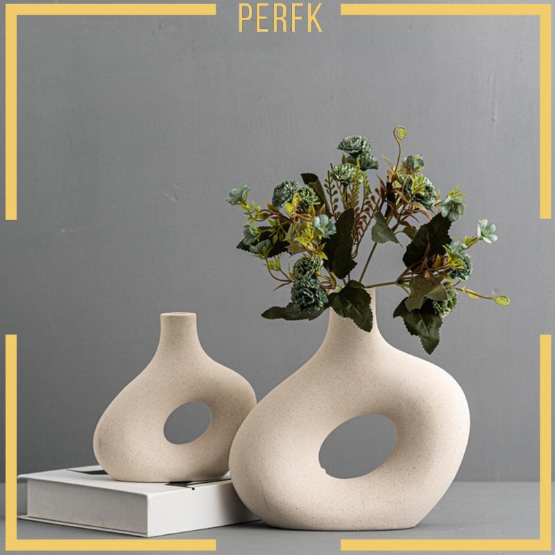 [Perfk] Bình Hoa Gốm Trồng Cây Trong Nhà Bud