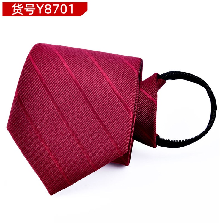 Cà Vạt Nam Bản Nhỏ 8cm Có Khóa Kéo Phong Cách Doanh Nhân