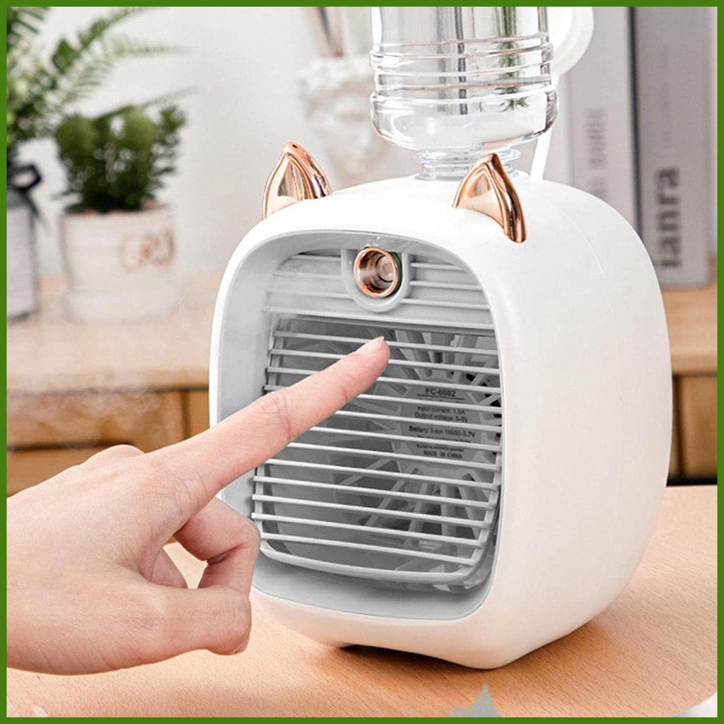 Quạt Làm Mát USB Mini 3 Tốc Độ Điều Chỉnh Được Hình Đài Phun Nước rdavn rdavn