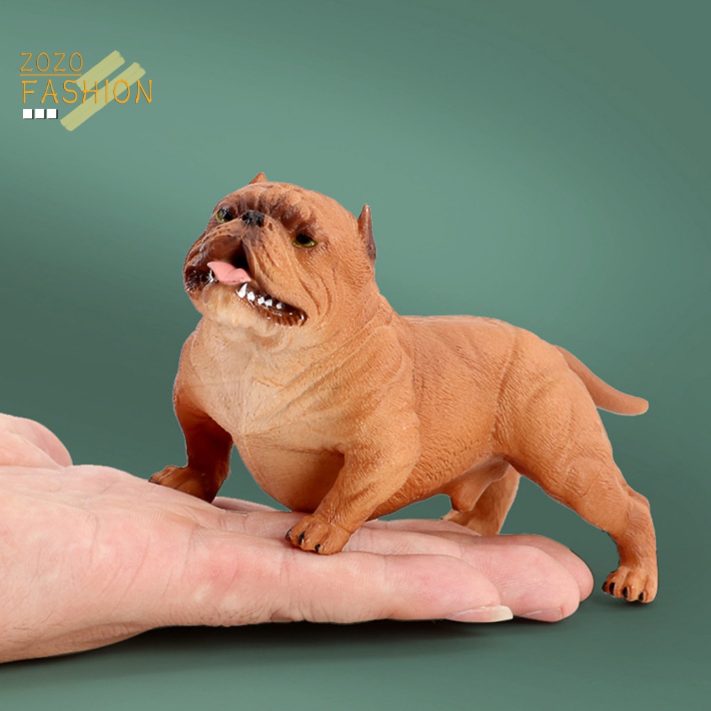 Mô Hình Chó Pitbull Mini Dễ Thương Cho Bé