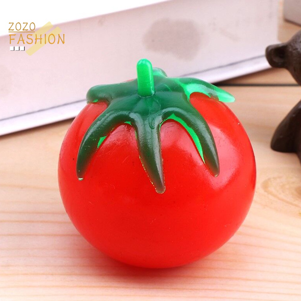 Đồ Chơi Nắn Bóp Đàn Hồi Giảm Stress Hình Mắt Cà Chua