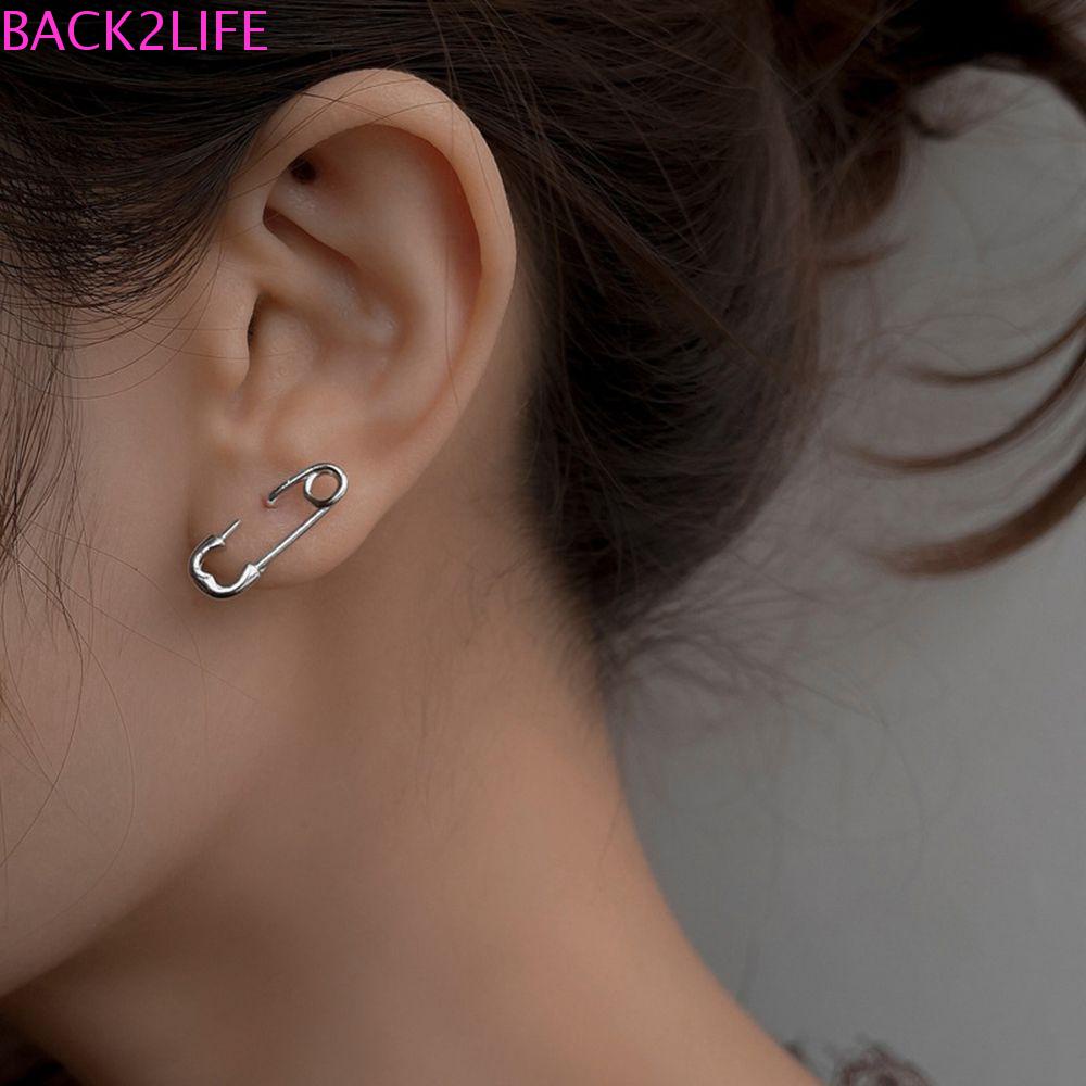 Bông Tai Hình Ghim Sau 2life Bằng Đồng Phong Cách Punk Hàn Quốc Cho Nam