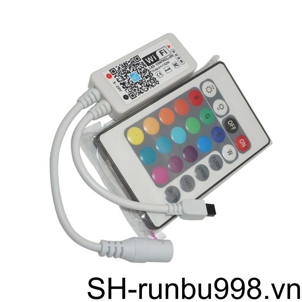 Bộ Điều Khiển Đèn LED Từ Xa Không Dây Bluetooth DC5V 12V 24V RGB / RGBW IR RF 21Key IR RGBW wifi 5pin