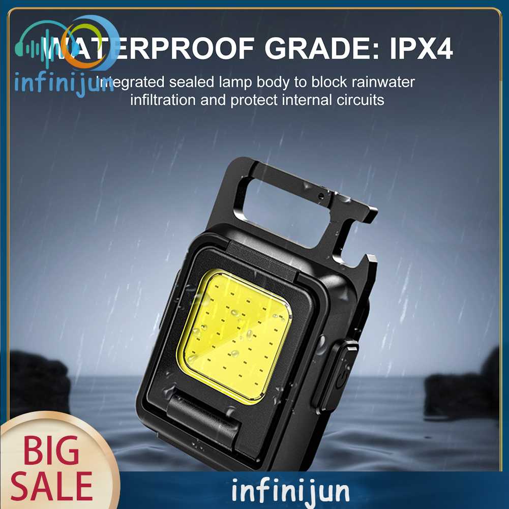 Móc Khóa Đèn LED Mini 7 Chế Độ 1000LM Tiện Dụng