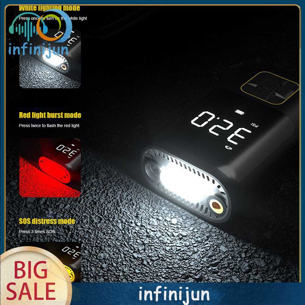 Máy Bơm Lốp Xe Điện Mini 4000mAh 150PSI Type-C USB