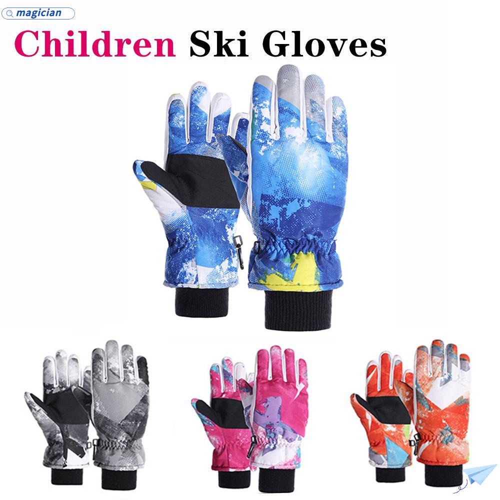1 Đôi Găng Tay Trượt Tuyết Phủ Toàn Diện Chống Gió &amp; Nước Cho Trẻ Em 6-14 Tuổi