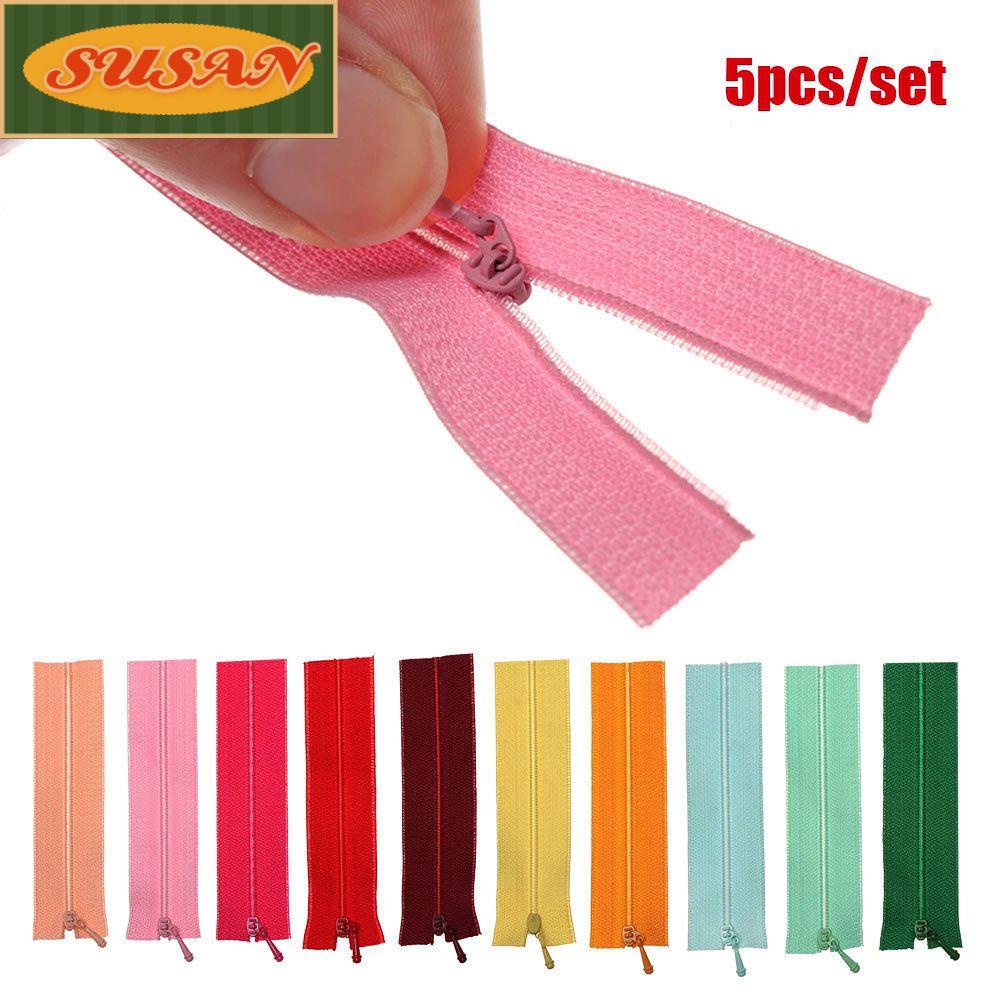 Set 5 Dây Khóa Kéo Mini 19 Màu Dùng Để May Vá / Trang Trí Đồ Thủ Công