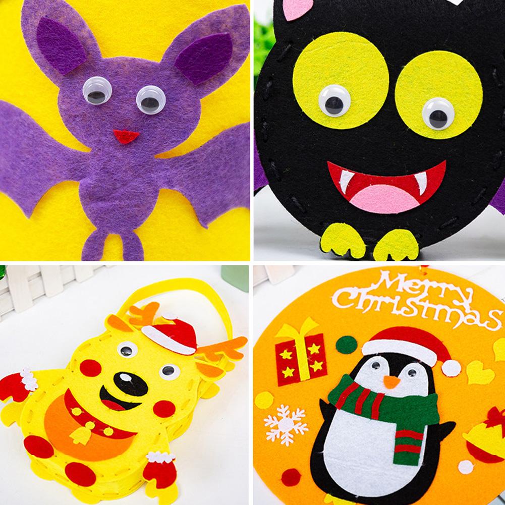 Mắt Động Vật Hoạt Hình Kèm Keo Dán Diy Màu Đen L4Y0