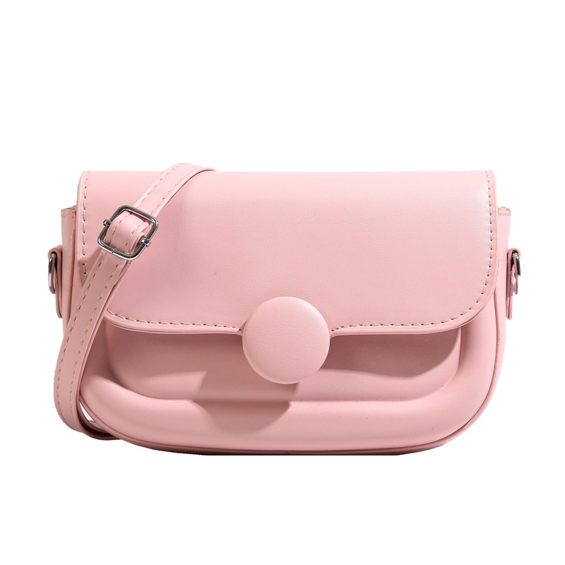 Túi Đeo Chéo Hình Vuông Nhỏ Màu Trơn Phong Cách Đơn Giản Cho Nữ