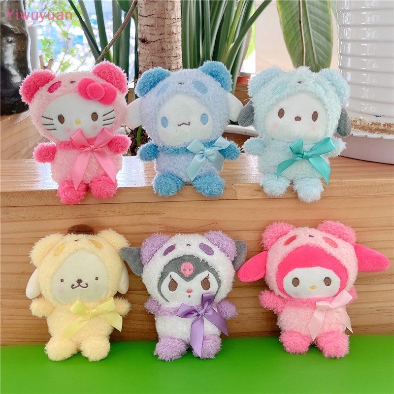 Móc Khóa Búp Bê Nhồi Bông Kuromi Cinnamoroll 14cm Mới