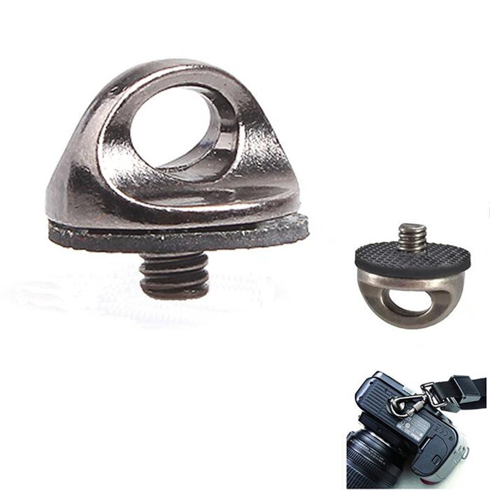 Professional 1/4 Inch Standard Screw Camera Strap Tripod Quick Release Plate Mount Suitable For Dslr Slr Silver &amp; Black [Q/15]