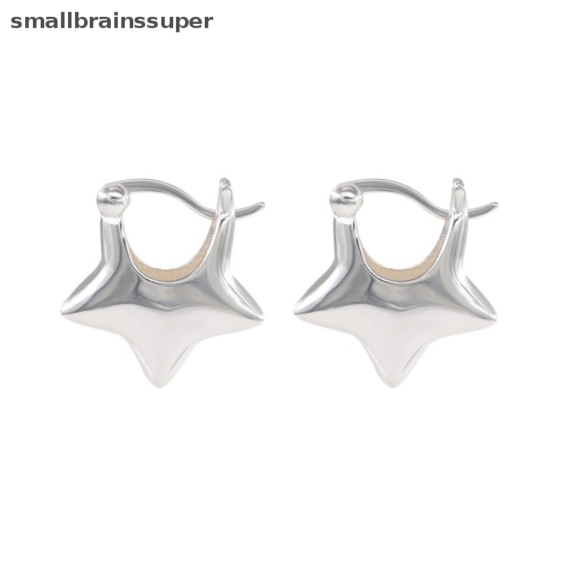 1 Cặp Khuyên Tai Kim Loại Hình Ngôi Sao Năm Cánh May Mắn Dành Cho Nữ