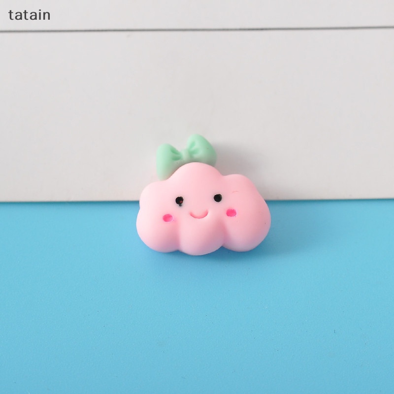 Miếng Dán Hình Đám Mây Mưa Hoạt Hình Dễ Thương Bằng Nhựa Resin Diy