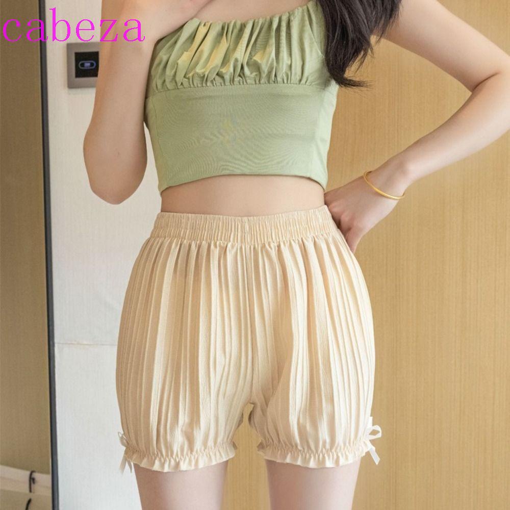 Quần Lót Ngắn Lưng Cao Dáng Rộng Đính Nơ Phong Cách Lolita