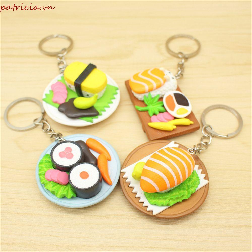 Móc Khóa Hình Sushi Dễ Thương Bằng Hợp Kim