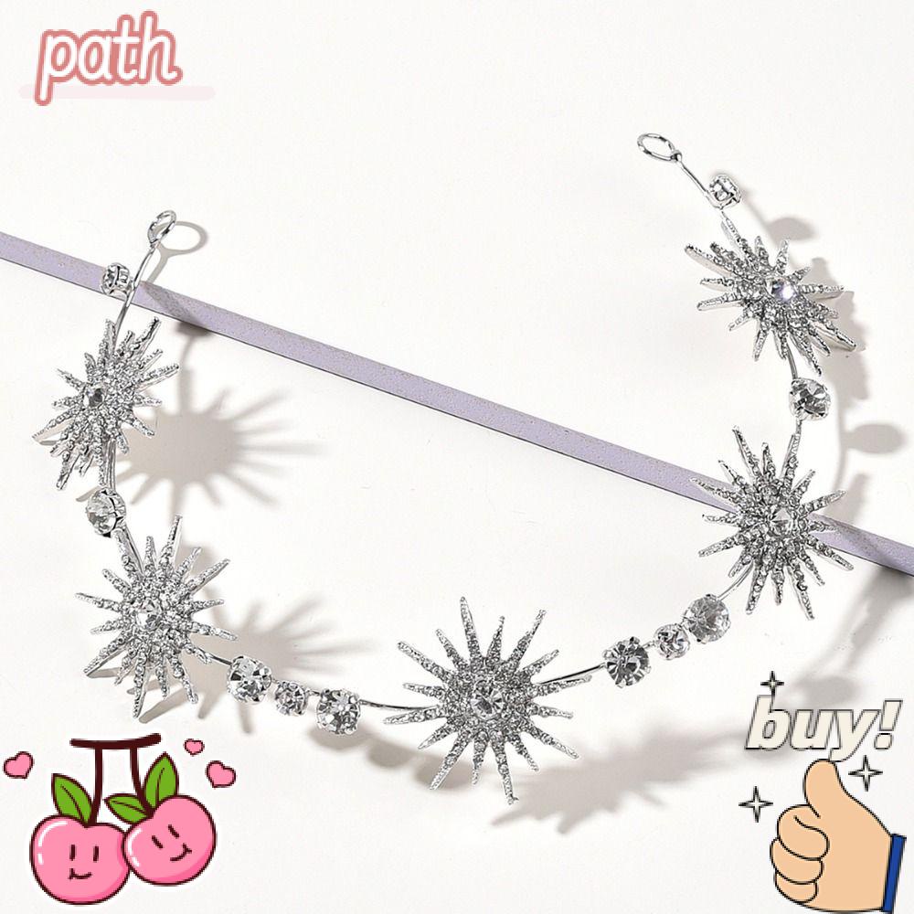 PATH Vương Miện Cài Tóc Hình Ngôi Sao Dùng Trang Trí Tiệc Cưới|Băng Đô Cài Tóc Cho Nữ