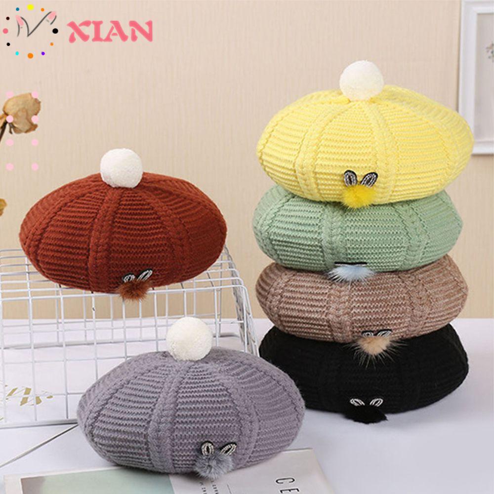 Xiantin Mũ Nồi Beret Màu Trơn Thoáng Khí Phong Cách Họa Sĩ Cổ Điển