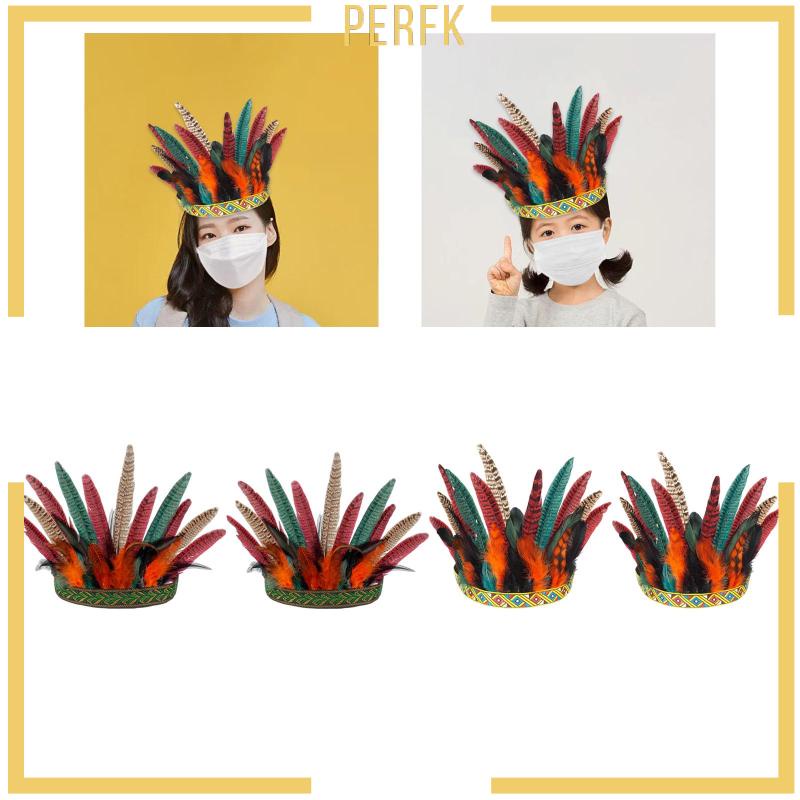 Băng Đô Cài Tóc Đính Lông Vũ Hóa Trang Halloween