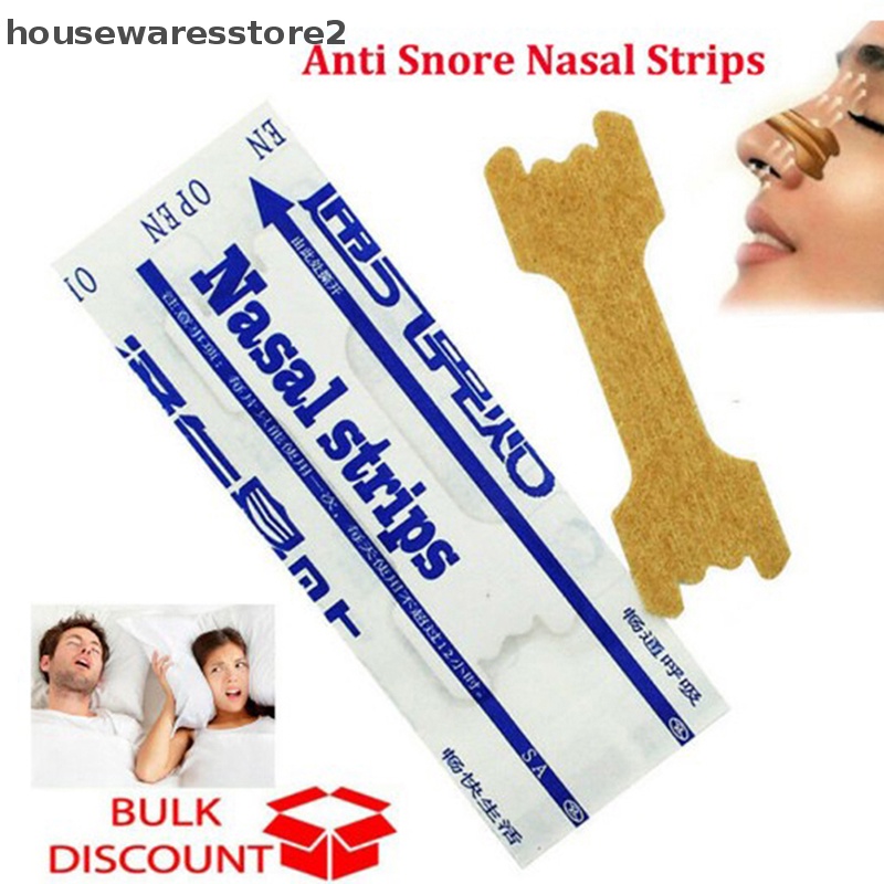 Set 2 / 50 Miếng Dán Mũi Chống Ngáy Khi Ngủ Tiện Dụng