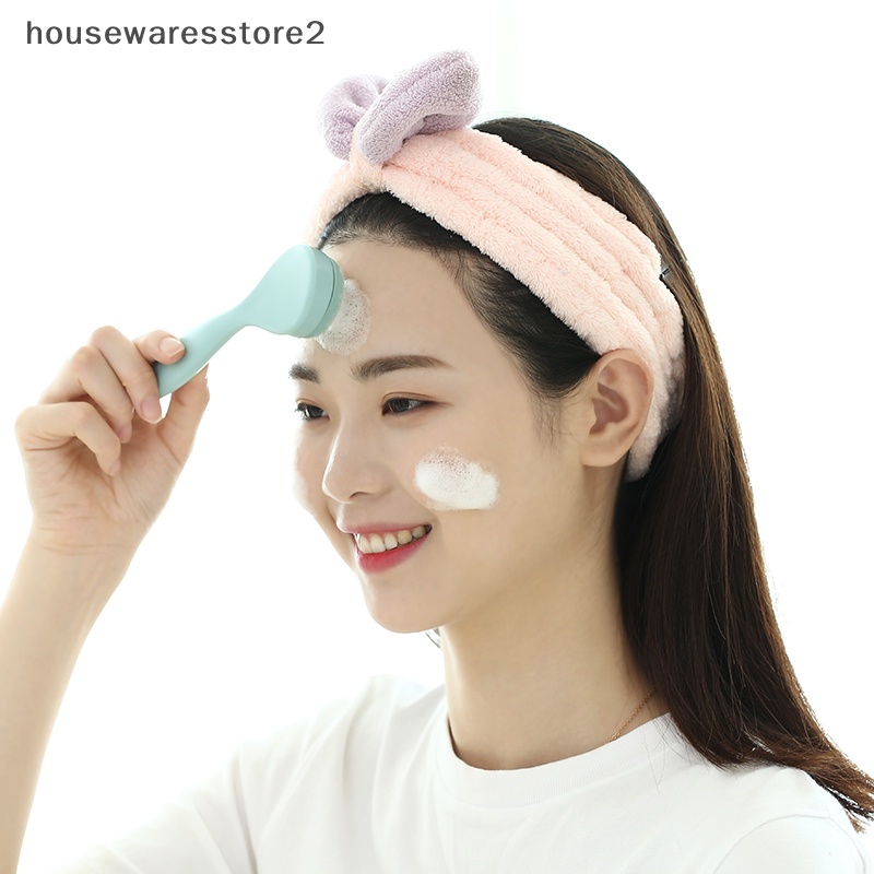 Set 2 Bàn Chải Rửa Mặt Silicone Mềm Mát Xa Loại Bỏ Mụn Đầu Đen