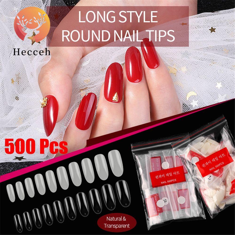 Bộ 500 Móng Tay Giả Nối Dài Trang Trí Nghệ Thuật